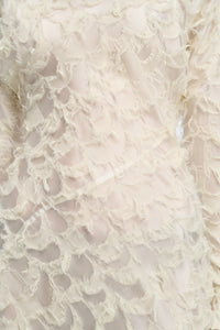 Aberdeen Dress in Ivory Silk Wool