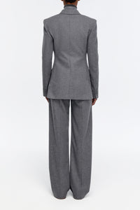 Henge Pant in Smoke Cashmere Wool Flannel