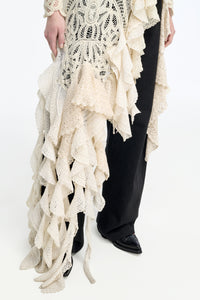 Nimbus Crochet Top in Ivory Cashmere Lace