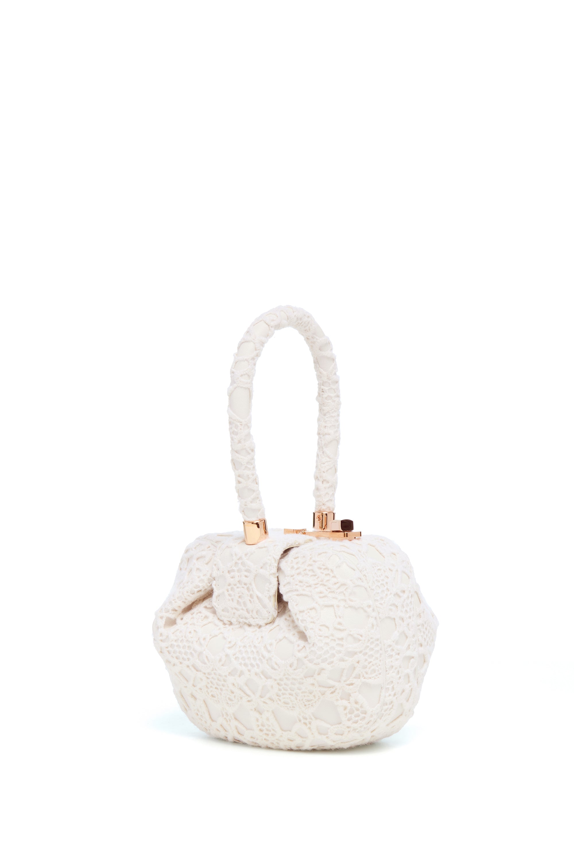 バッグ Blanc Demi Bag in Ivory Nappa Leather with Cashmere Lace – Gabriela Hearst