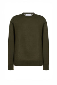 Palco Sweater in Olive Merino Wool