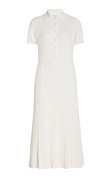 Women's Ivory Cashmere Silk Knit Dress