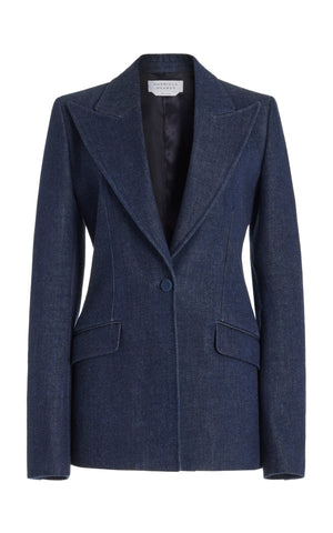 オーガニック生デニムのレイヴァ ブレザー