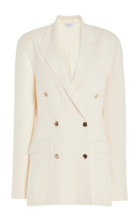 Bowen Knit Jacket in Ivory Wool