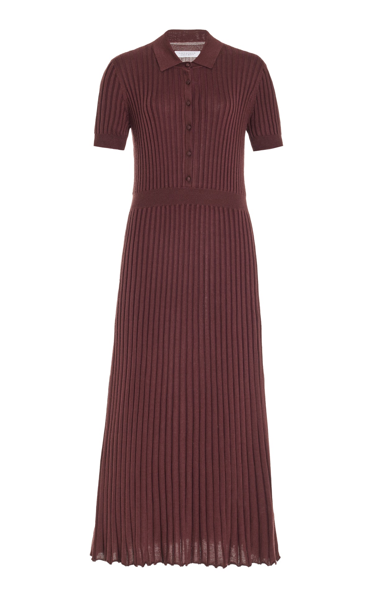 Amor Knit Dress in Deep Bordeaux Cashmere Silk