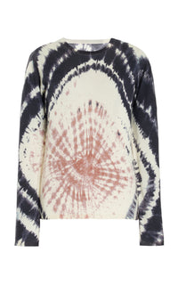 Miller Sweater in Camel Multi Tie Dye Cashmere