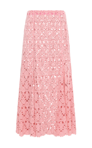 Florence Maxi Skirt in Rosa Cashmere Lace – Gabriela Hearst