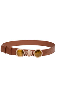 Grange Stone Belt in Cognac Leather