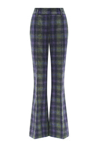 Rhein Pant in Citrine Multi Wool Cashere Plaid