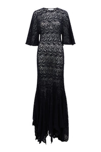 Trama Dress in Merino Wool Silk
