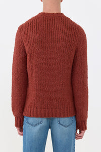 Lawrence Knit Sweater in Burnt Sienna Welfat Cashmere M