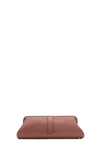 Paola Clutch in Cognac Nappa Leather