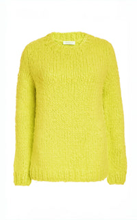 Lawrence Knit Sweater in Citrine Welfat Cashmere