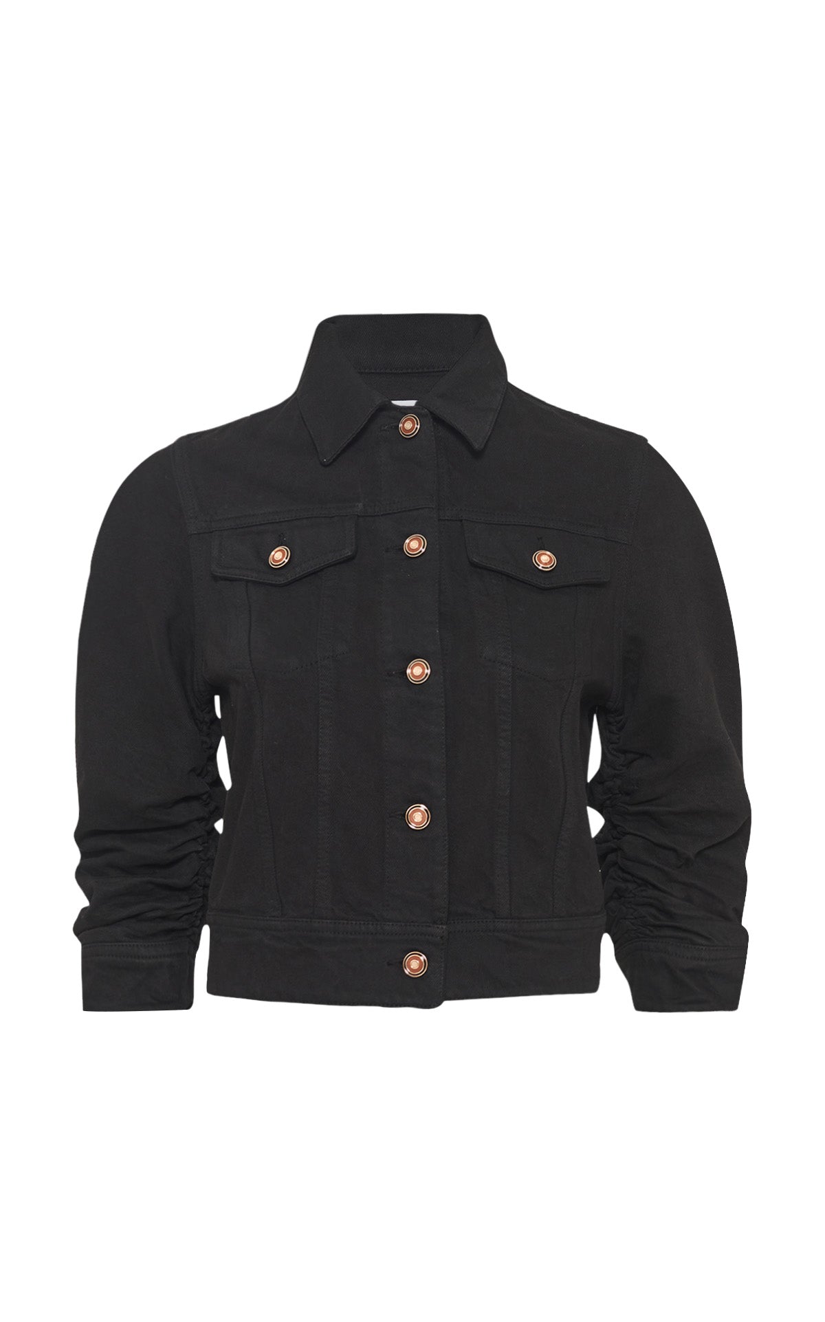 Adira Jacket in Black Recycled Cotton Denim