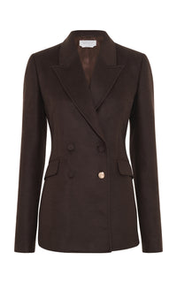 Stephanie Blazer in Chocolate Winter Silk