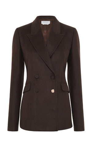 Stephanie Blazer in Chocolate Winter Silk