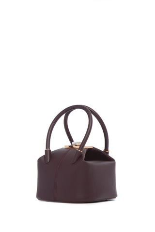 Mini Baez Bag in Bordeaux Nappa Leather