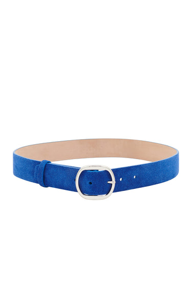 Elster Belt in Cobalt Suede – Gabriela Hearst