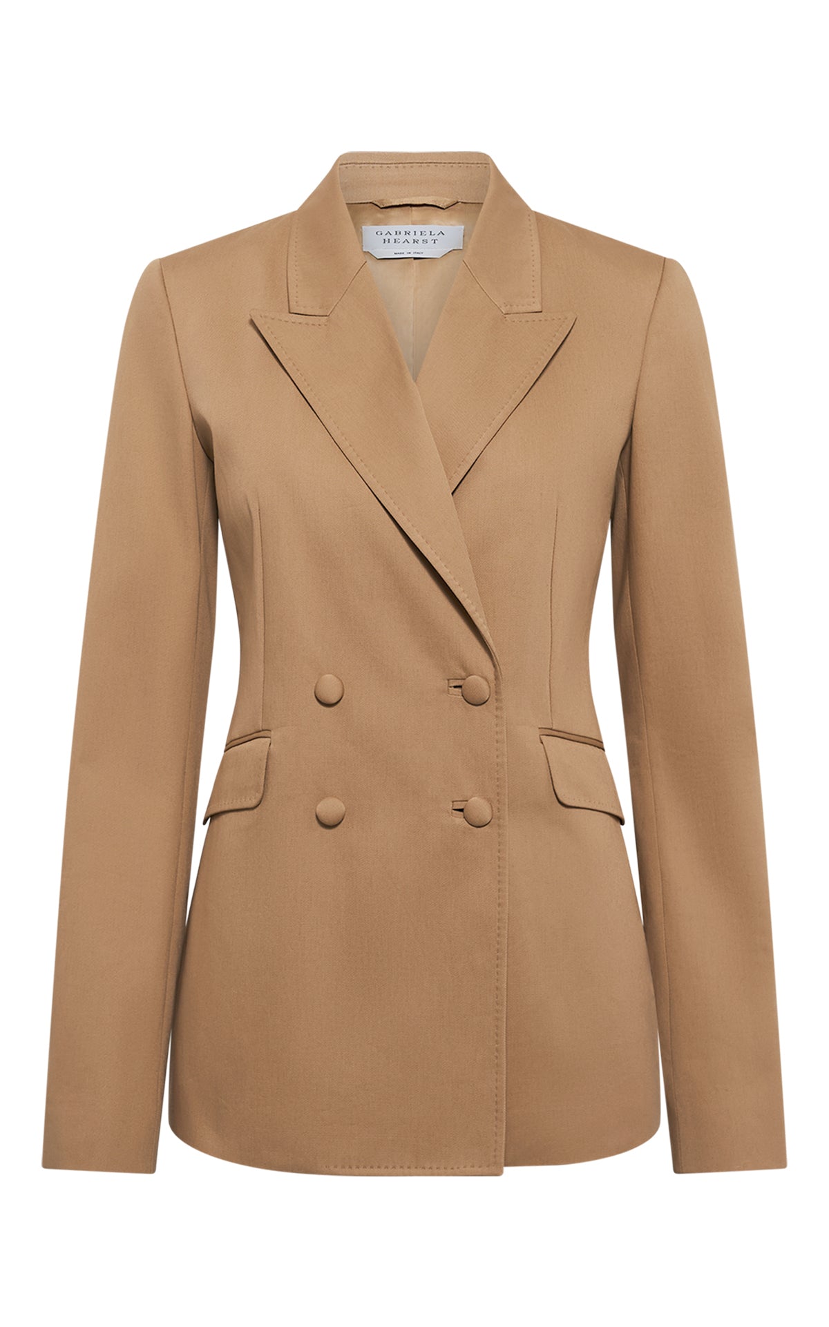 Angela Blazer in Camel Sea Island Cotton