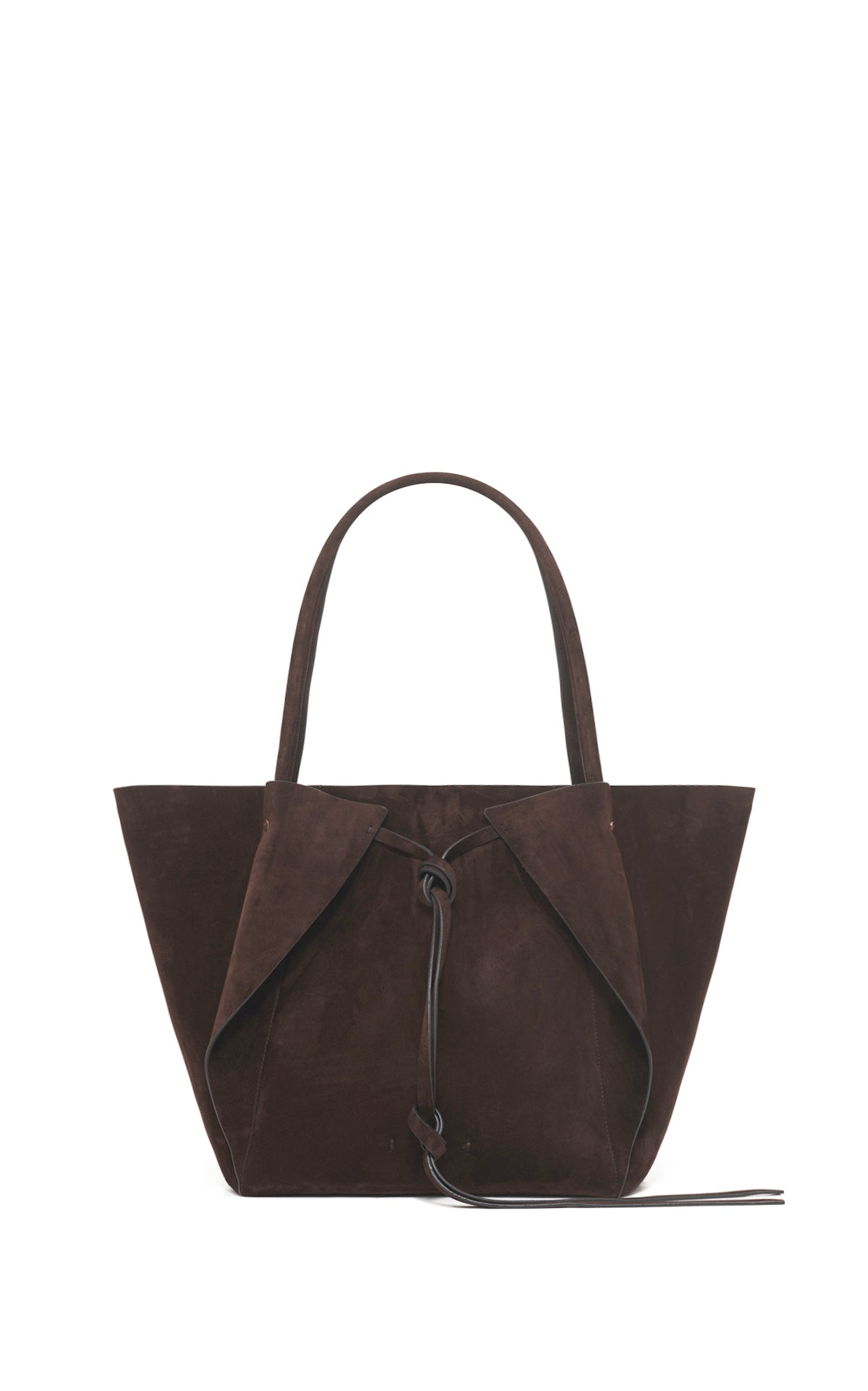 Marija Tote Bag in Dark Brown Suede