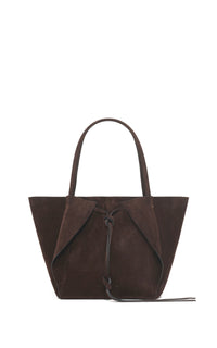 Marija Tote Bag in Dark Brown Suede