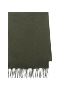 Blaine Scarf in Olive Brushed Cashmere Silk