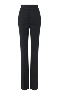 Cecilia Pant in Black Recycled Wool