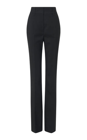 Cecilia Pant in Black Recycled Wool