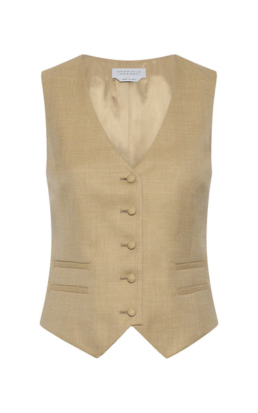 Women's Hay Wool Silk Vest | Gabriela Hearst