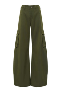 Eos Pant in Olive Virgin Wool