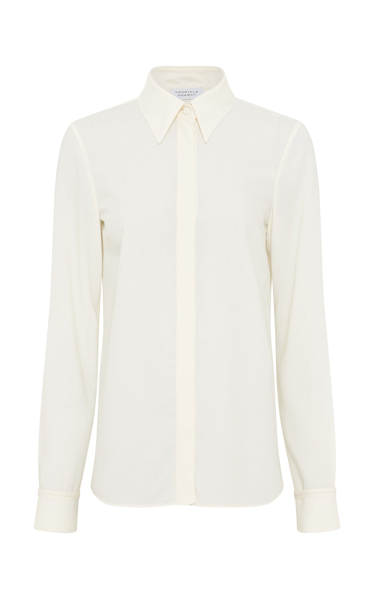 Cruz Shirt in Ivory Cashmere