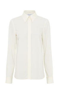 Cruz Shirt in Ivory Cashmere