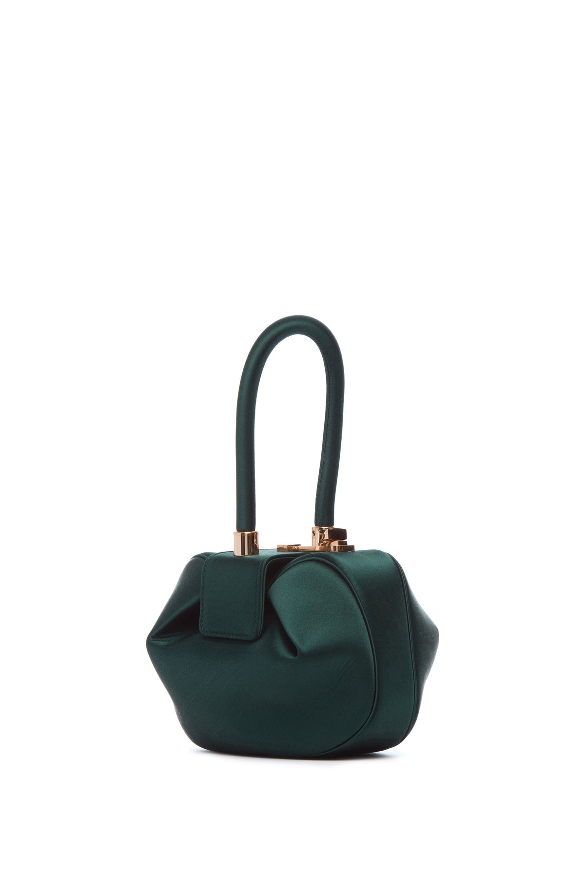 Demi Bag in Emerald Satin