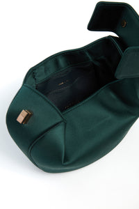 Demi Bag in Emerald Satin