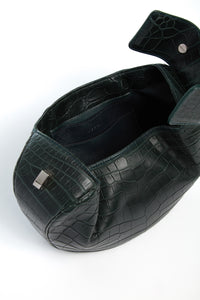 Demi Bag in Green Crocodile Leather
