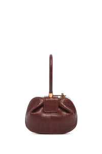 Demi Bag in Cognac Crocodile Leather