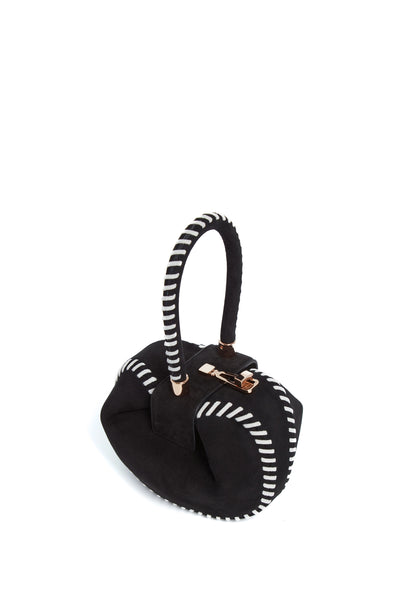 Whipstitch Demi Bag in Black Suede – Gabriela Hearst