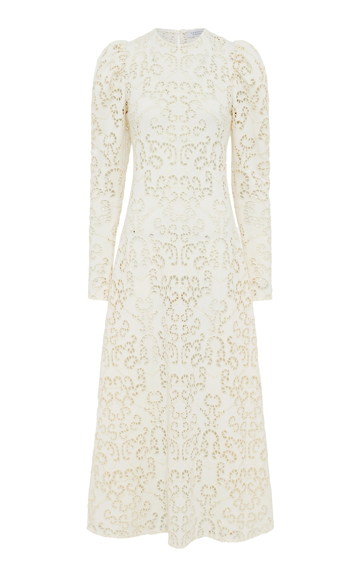 Eshal Knit Maxi Dress in Ivory Merino Wool