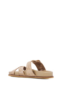 Circe Slide Sandal in Sand Suede
