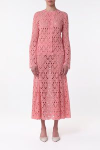 Reynolds Jacket in Rosa Cashmere Lace
