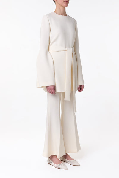 Shandon Tunic in Ivory Double Face Wool Crepe – Gabriela Hearst