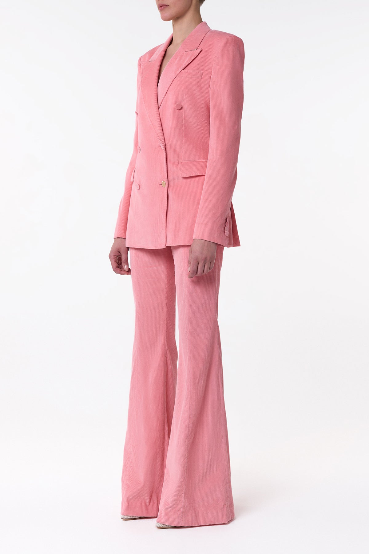 イアンセ フレアパンツ(ローザ シーアイランド コットン コーデュロイ)