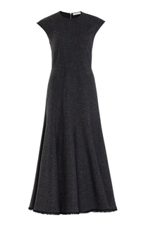 Crowther Dress in Slate Multi Cashmere Virgin Wool