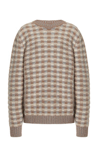 Chez Knit Sweater in Ivory Multi Cashmere