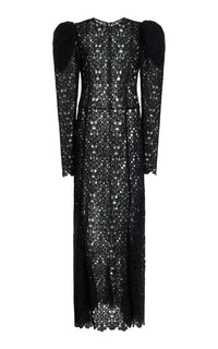 Lana Dress in Black Cashmere Lace