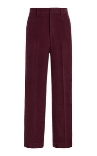 Harold Trouser in Plum Cashmere Corduroy