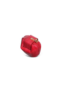 Rafaela Coin Purse in Red Snakeskin