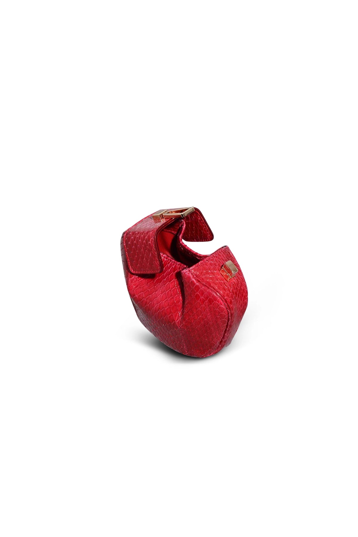 Rafaela Coin Purse in Red Snakeskin