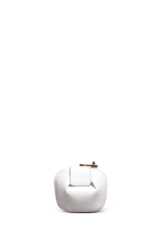 Rafaela Coin Purse in White Snakeskin