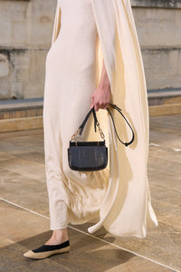 Laleh Knit Cape in Off White Mulberry Silk